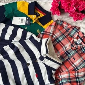 Chaps & Carter’s - Long-sleeved Shirts & Pants Sets